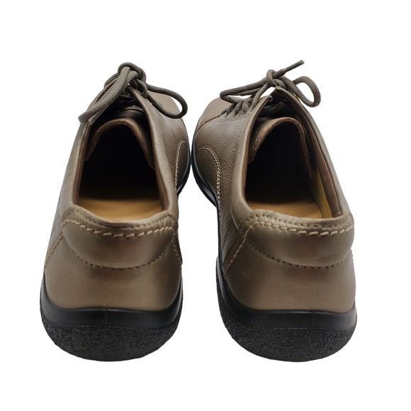 Women's Hotter Dew Soft Leather Laced Bronze Brown 2 Tone Comfort Shoes Size 11 - Picture 3 of 8